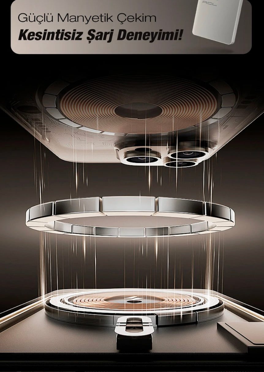 15 W SÜPER GÜÇ 5.000 MAH Taşınabilir Magsafe Powerbank