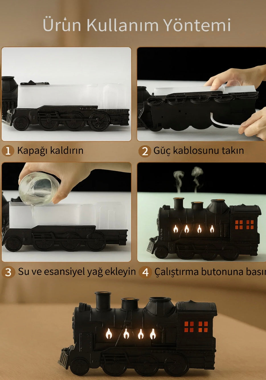 Nostaljik Tren Hava Nemlendirici