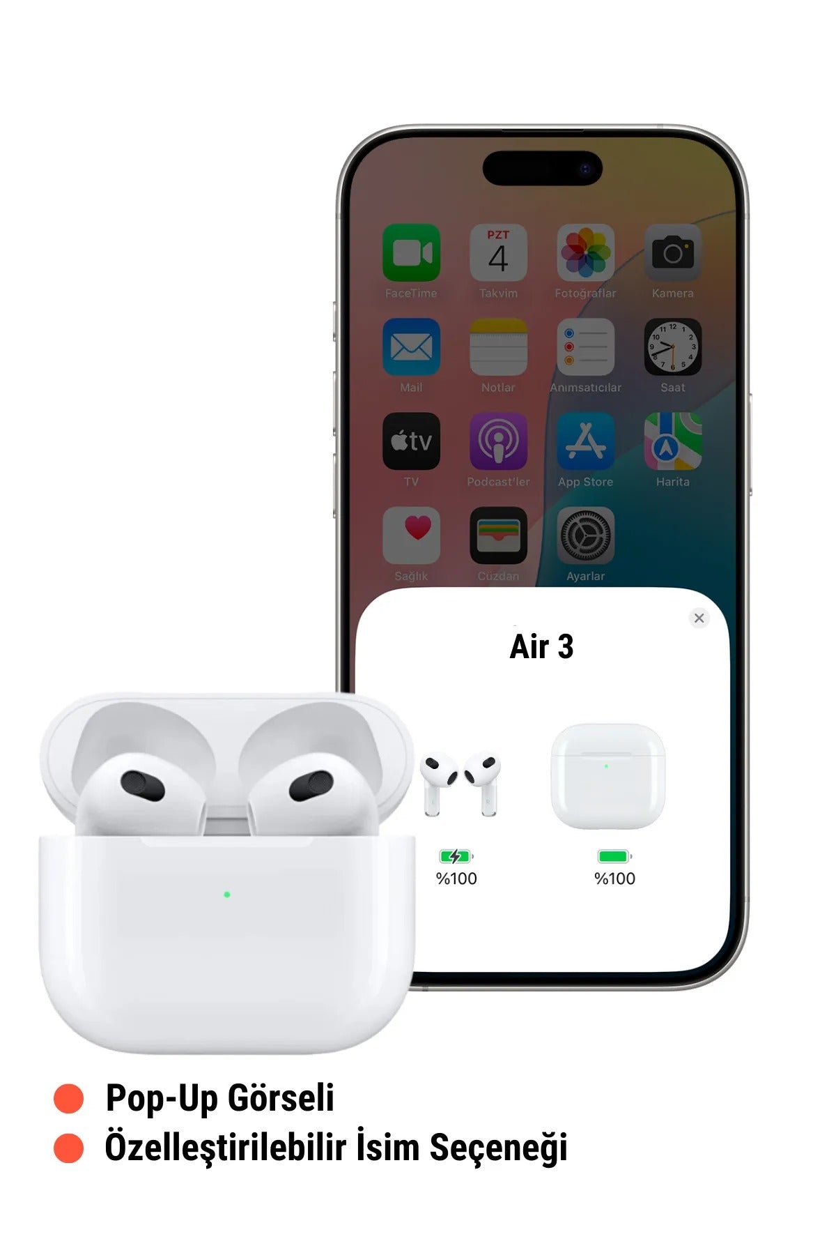 Air 3. Nesil Kablosuz Bluetooth Kulaklık