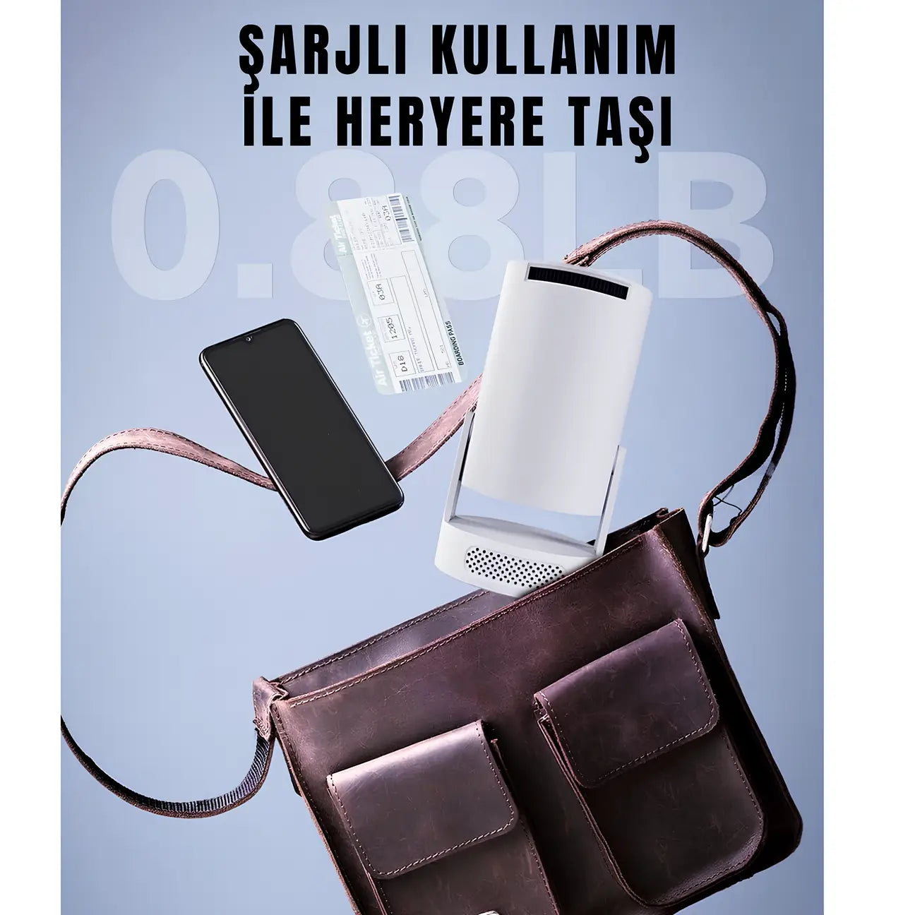 Şarjlı HY-300 Pro Max Premium Taşınabilir Mini Projeksiyon Cihazı