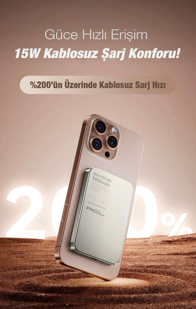 15 W SÜPER GÜÇ 5.000 MAH Taşınabilir Magsafe Powerbank