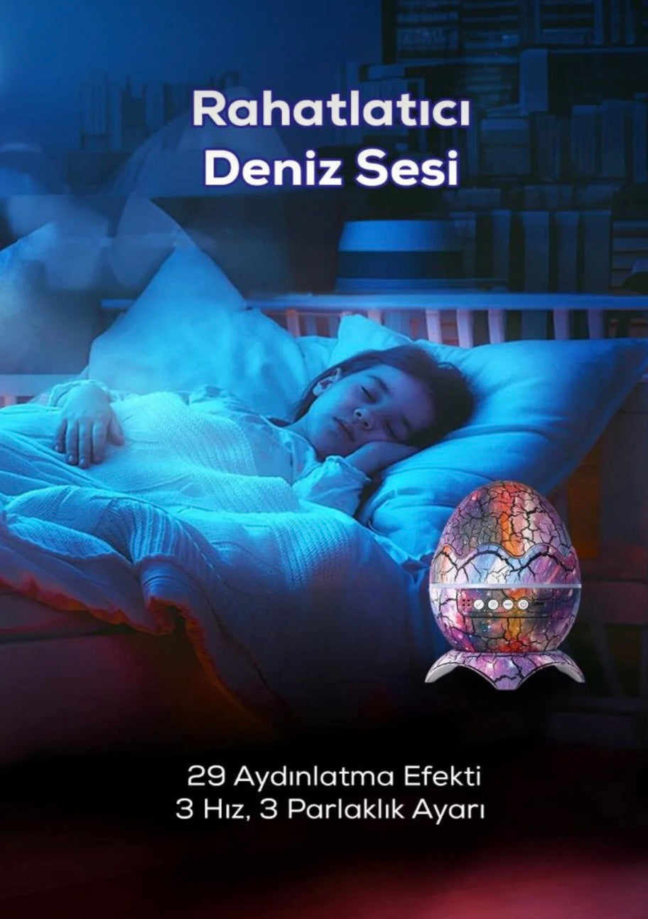 Dinazor Yumurtası Tasarımlı Bluetooth Hoparlör & Projektör