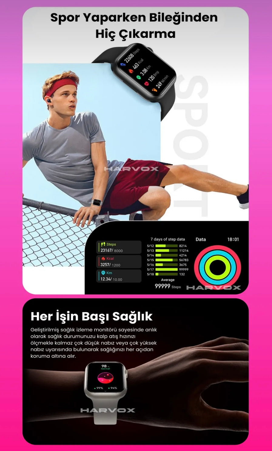 Harvox Watch 10 Mini Akıllı Saat