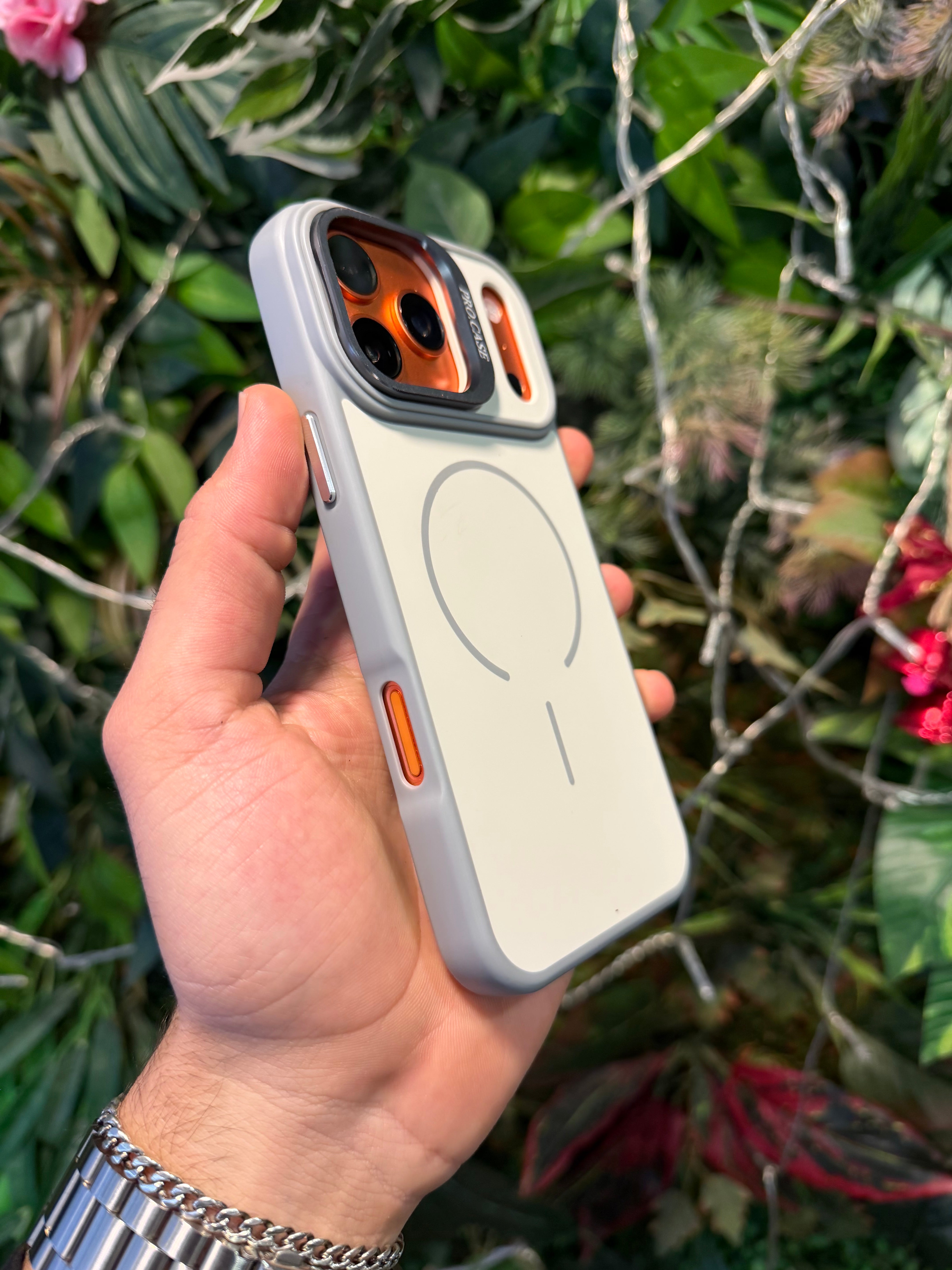 Magsafe Kılıf Kamera Kapaklı Stantlı