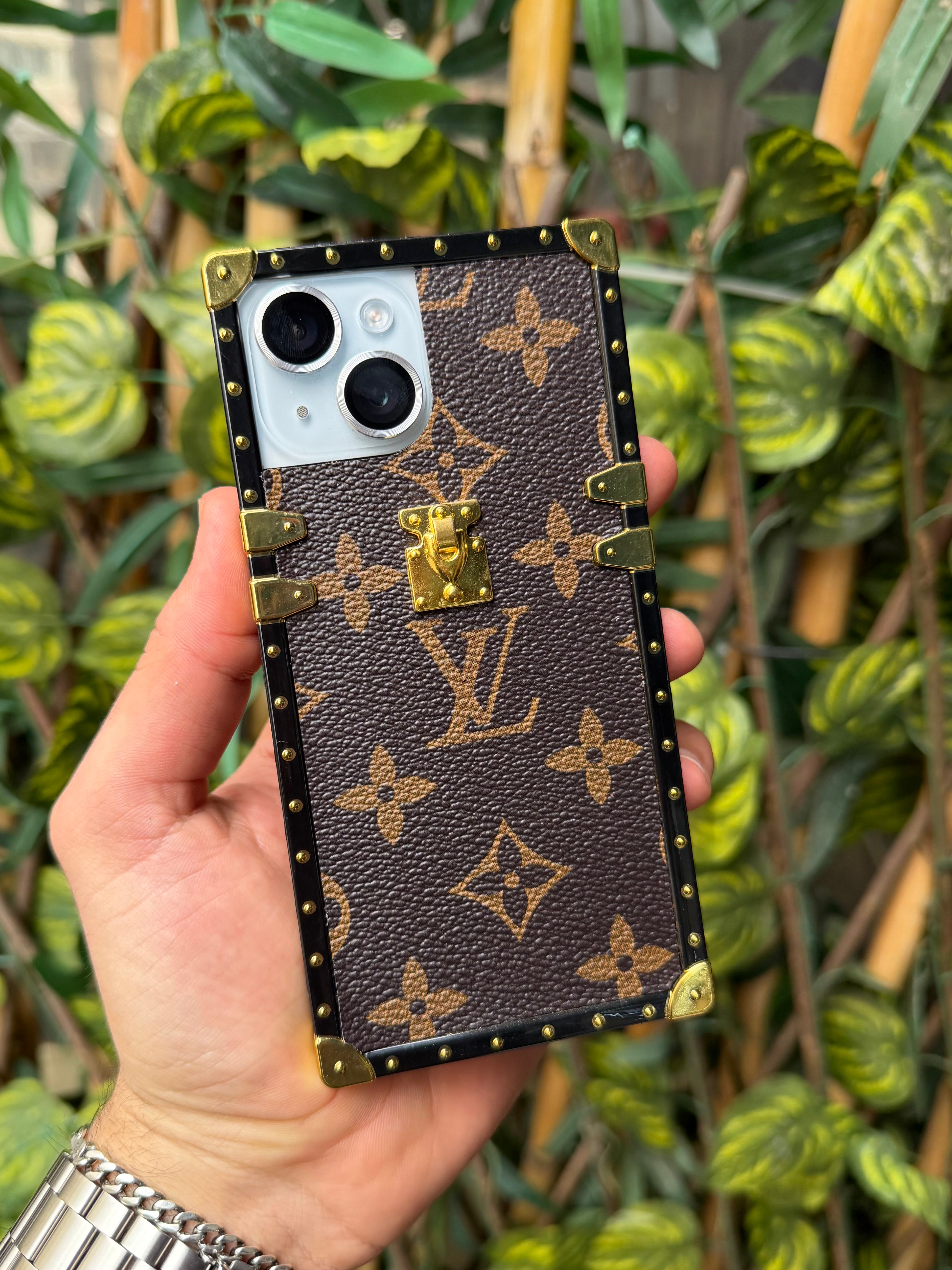 Louis Vuitton Tasarımlı Premium Deri Telefon Kılıfı