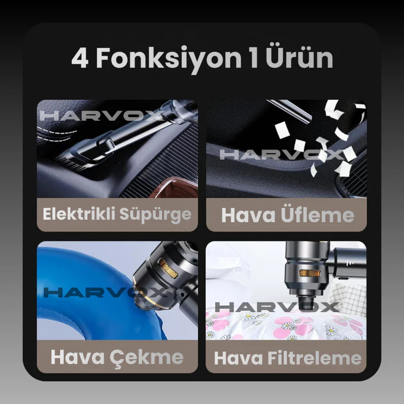 Harvox Araç İçi Süpürge 3 Kademeli