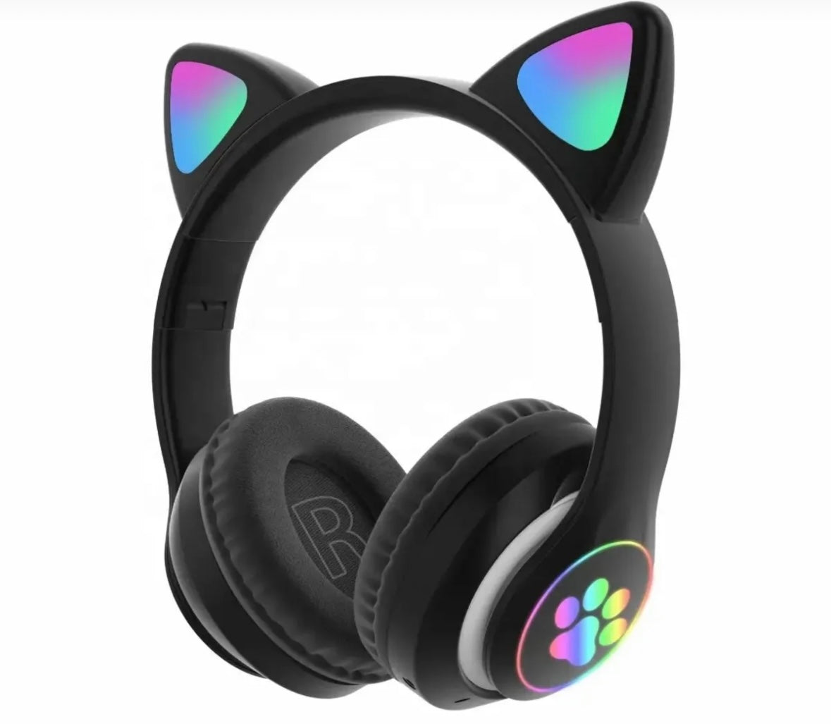RGB Işıklı Kedi Kulaklı Bluetooth Kulaklık